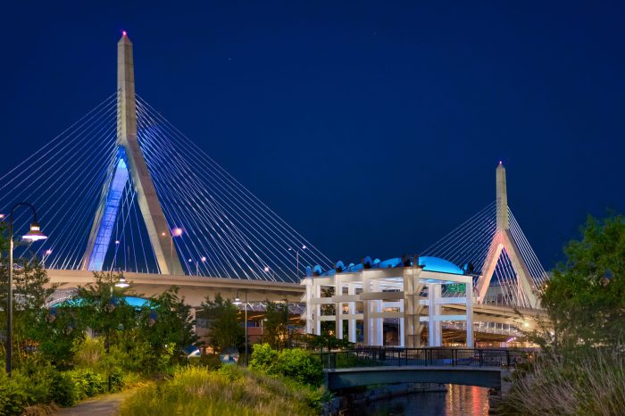 Zakim view from North Point park along Charles River